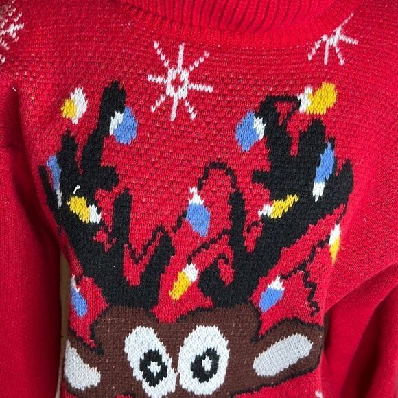 Women's Christmas Cute Reindeer Knitted Sweater, Ugly Sweater XXL - Picture 3 of 6